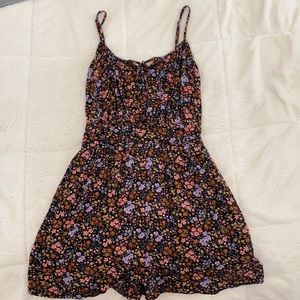Floral American Eagle Romper Juniors XS